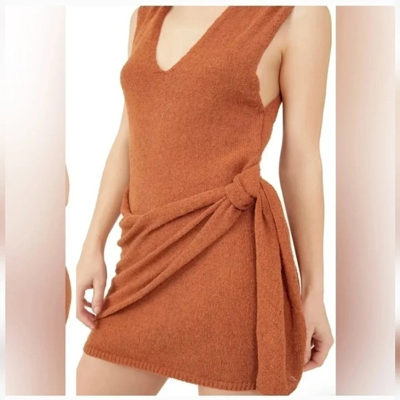 NWOT || FREE PEOPLE || Poppy rust dress - Picture 1 of 8